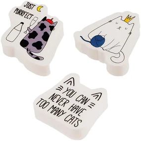 ​Набор ластиков Meshu Right Cat, фигурные, 4 х 3 х 1,3 см, 3 шт