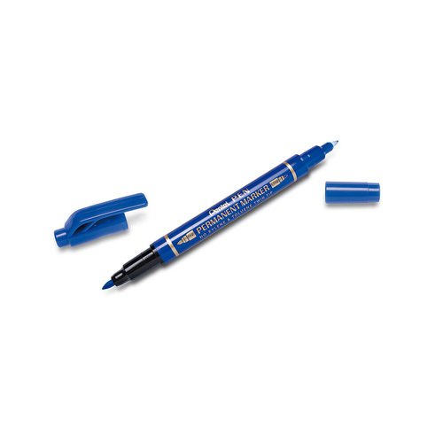 Маркер перманентный Pen Twin Tip New, 0,3 - 1,2 мм, пулевидный, двухсторонний