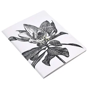 Тетрадь общая Be Smart Aesthetics Черный цветок на белом, в клетку, 40 листов, 194 х 266 мм