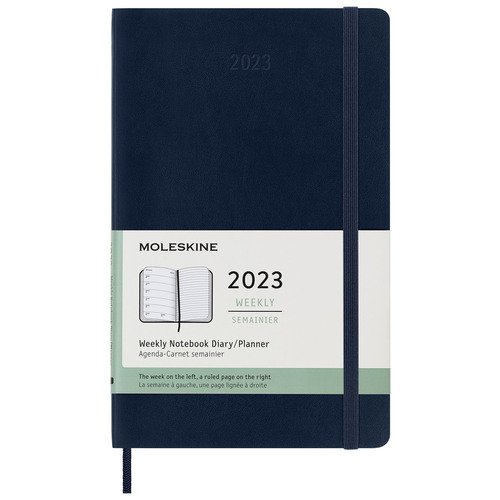 Еженедельник датированный Moleskine Classic Soft WKNT Large, 144 страниц, синий сапфир