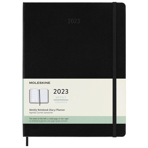 Еженедельник датированный Moleskine Classic WKNT XL 144 страниц черный 3120₽