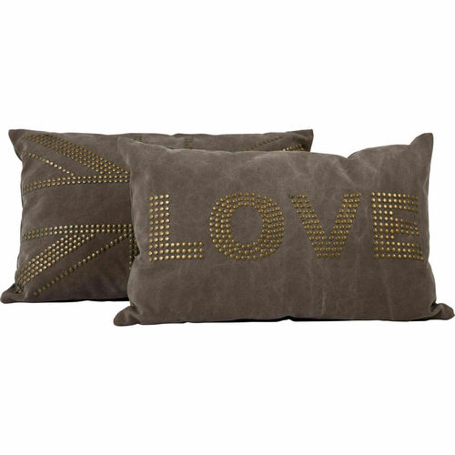 Подушка Любовь, в ассортименте, 60 х 40 х 5 см, коричневая