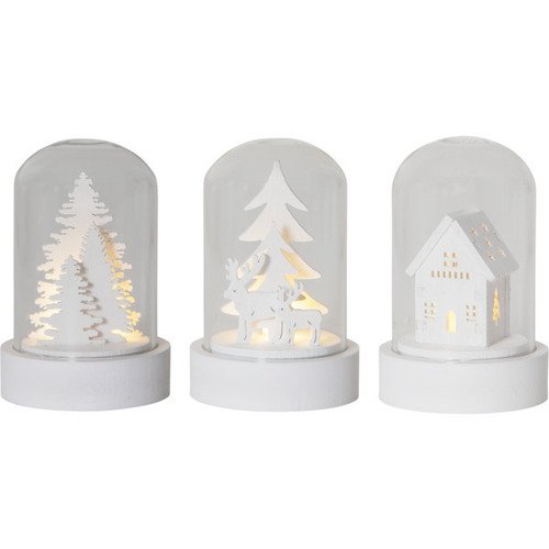 Набор декоративных светильников Star Trading Купол белый 3 штуки 55 х 85 х 55 см 1340₽