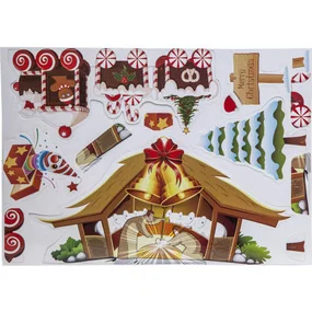 Декоративная инсталляция Star Trading Рождественский поезд, со световыми и звуковыми эффектами, 103 х 9 х 78 см