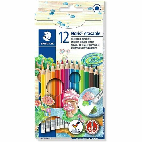 Карандаши цветные Noris Club Erasable 12 цветов 530₽