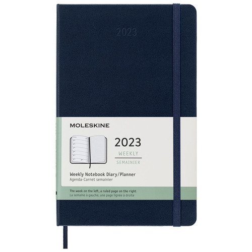 Еженедельник Moleskine Classic WKNT Large 144 тр 130х210 мм синий сапфир 2880₽