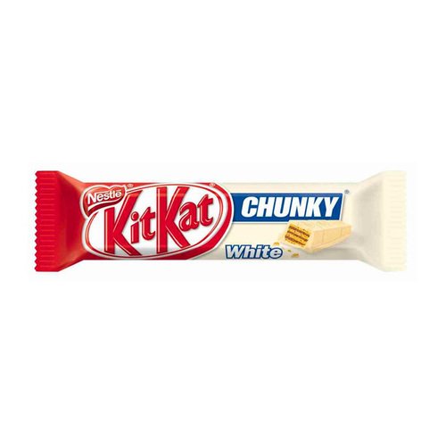Батончик Kit Kat Chunky в белом шоколаде, 40г шоколадный батончик kick арахисовый в белом шоколаде 45 г
