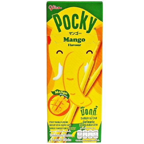 Палочки бисквитные Pocky Манго, 25гр бисквитные палочки pocky со вкусом банана 42 г