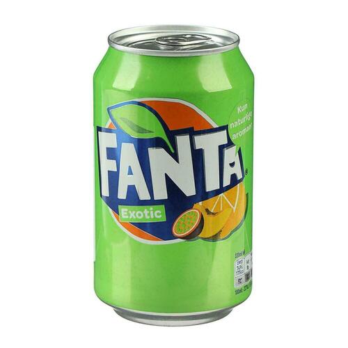 напиток безалкогольный сильногазированный fanta wtf красный без сахара 330 мл Напиток безалкогольный сильногазированный Fanta Exotic, 330 мл