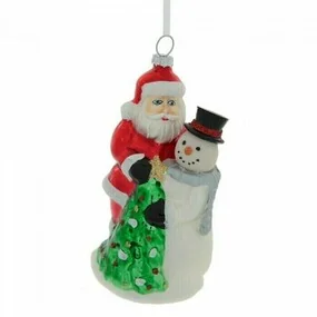 Украшение новогоднее Remeco Дед мороз и снеговик, 7 х 6 х 13 см