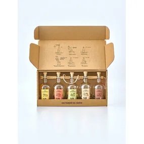 Подарочный набор трав и специй для приготовления настоек Отец настоятель. Четвертый сезон. 5 х 700 мл