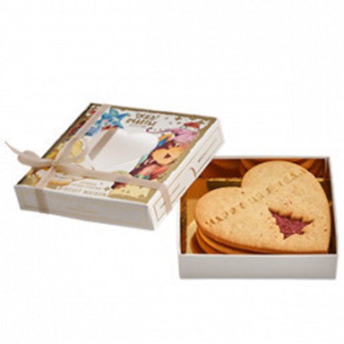 Печенье с клюквенным кремом и розовым перцем Счастье Имбирное Сердце, 90 г печенье nyakers имбирное оriginal botanica 750 г