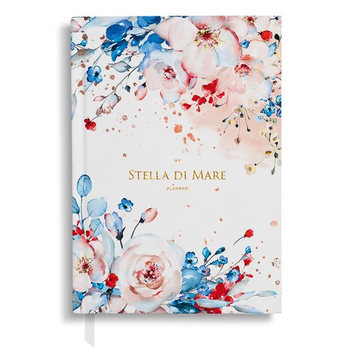 Ежедневник Stella di Mare Flora Rose, 176 листов, А5, розовый