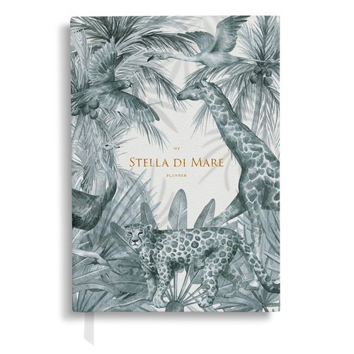 Ежедневник Stella di Mare Jungle Story, 176 листов, А5, серый