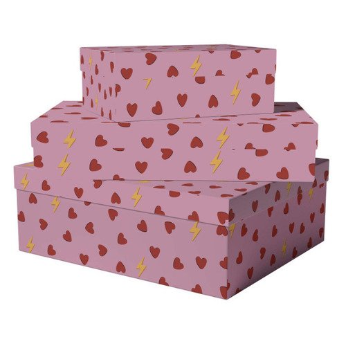 

Подарочная коробка Bummagiya Hearts&Lightnings, 30 х 24 х 13 см