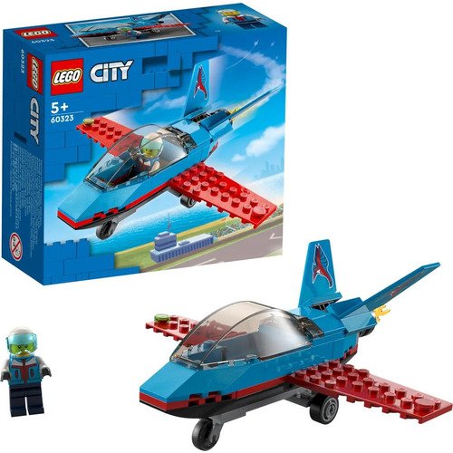 Конструктор LEGO City 60323 Трюковый самолёт конструктор lego city трюковый самолет