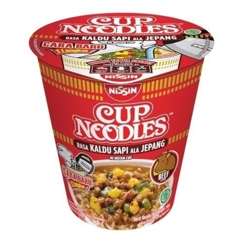 Лапша Nissin Cup Noodles Beef, 66 г indomie curry flavour cup noodles 60 g