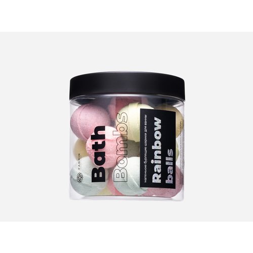 цена Маленькие бурлящие шарики для ванны Fabrik Cosmetology Rainbow Balls, 340 г
