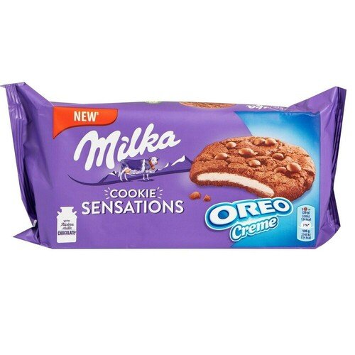 Печенье Milka Sensations Oreo, 156 г печенье milka sensations с какао и молочным шоколадом 156 г