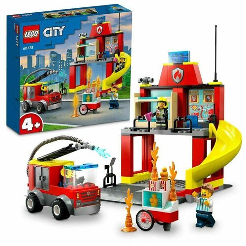Конструктор LEGO City 60375 Пожарная часть и пожарная машина конструктор lego city 60111 пожарная машина