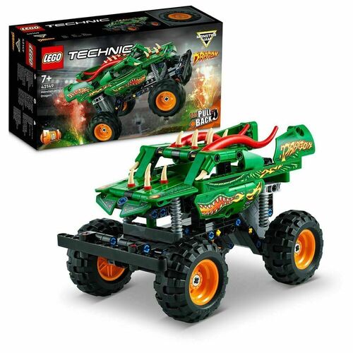 Конструктор LEGO Technic 42149 Monster Jam Дракон игрушка со встроенным двигателем для детей грузовик с крокодилом monster moverz 1 417 285