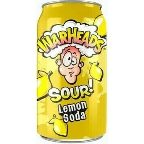 warheads super sour double drops 1 0 fl oz Газированный напиток Warheads Sour Lemon Soda, 355 мл