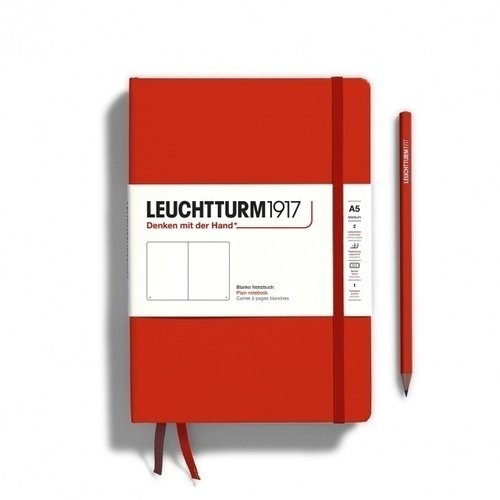 Блокнот Leuchtturm1917 Medium, 125 листов, без линовки, твердая обложка, рыжий лис