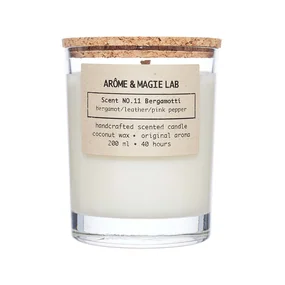 Свеча ароматическая Arome & Magie Lab Scent NO.11 Bergamotti (Бергамот), 200 г