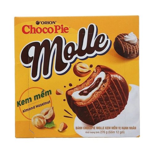 Печенье Orion Molle с фундуком, 276 г печенье бисквитное lotte choco pie глазированное со вкусом клубники 168 г