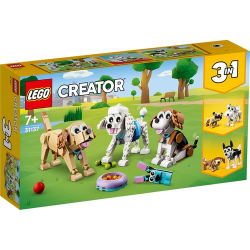 lego creator 3in1 набор игрушек с милыми собаками и животными Конструктор LEGO Creator 31137 Очаровательные собаки
