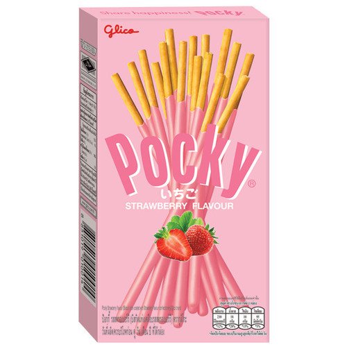 Палочки Pocky со вкусом клубники, 45 г шоколадные палочки pocky strawberry flavour 45 г