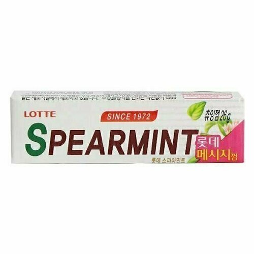 Жевательная резинка Lotte Spearmint Мята пластинки 135 г 45₽