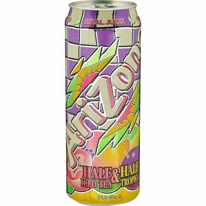 Холодный чай Arizona Half&Half Iced Tea Tropical, 680 мл