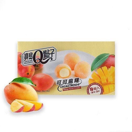 Пирожное Qidea Какао-Моти Манго, 80 г fun food jmarket японское рисовое пирожное фруктовое моти манго