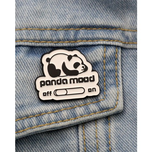 Металлический значок Krumpy Socks Panda Mood