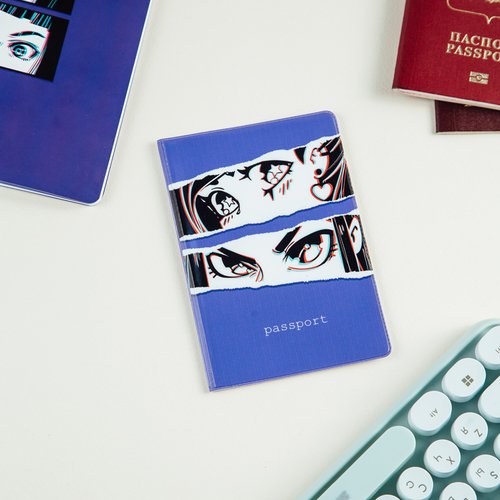 Обложка для паспорта Meshu Kawaii, ПВХ, 2 кармана обложка для паспорта meshu avoday пвх 2 кармана