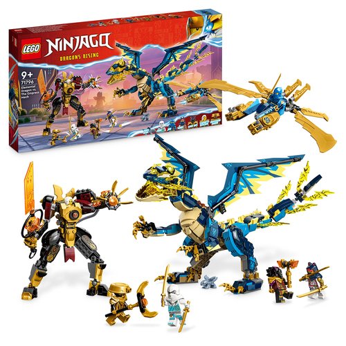 Конструктор LEGO Ninjago 71796 Стихийный дракон против Робота-императрицы