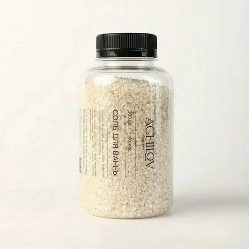 Соль для ванны ароматическая Achilov Кокос, 300 г