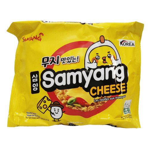Лапша Samyang Cheese, 120 г вермишель быстрого приготовления каждый день со вкусом бекона и сыра 60 г