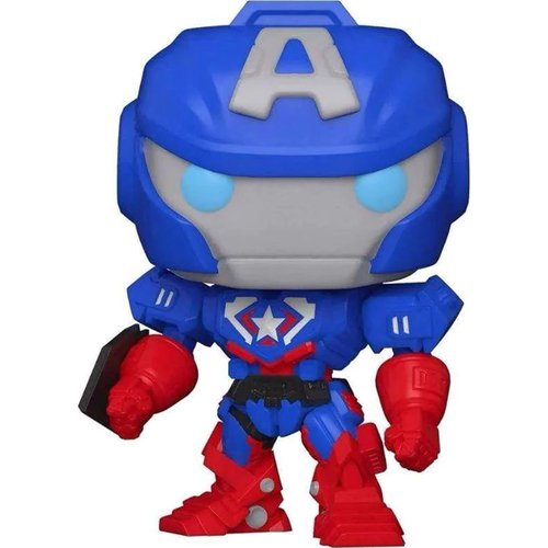 Фигурка Funko POP! Bobble Marvel Avengers Mech Strike Captain America фигурка funko bobble marvel avengers mech strike captain america 10 см