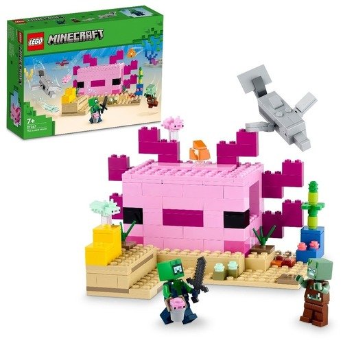 Конструктор LEGO Minecraft 21247 Дом Аксолотля lego lego minecraft дом свинья