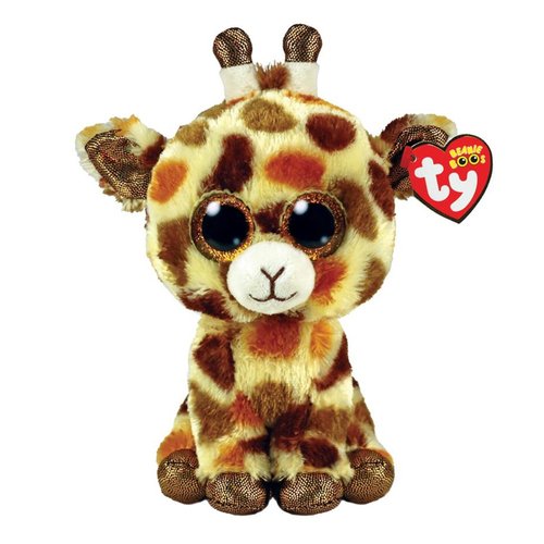 Мягкая игрушка TY Beanie Boo's жирафик, 15 см мягкая игрушка ty beanie boo s собачка хьюго 15 см