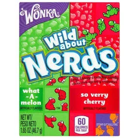 Конфеты Wonka Nerds со вкусом вишни и арбуза, 46,7 г