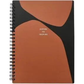 Тетрадь общая Be Smart Коллекция Inspire, коричневый, 156х207 мм, 96 л., клетка, мягкий переплет, спираль