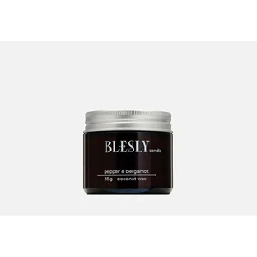 Свеча ароматическая BLESLY Перец и бергамот, 55 г