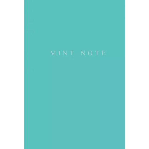 Блокнот Mint Note А5 обложка на ткани тиснение фольгой мятный 580₽