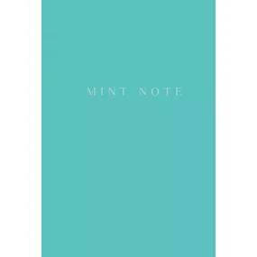 Блокнот Mint Note, А5, обложка на ткани, тиснение фольгой, мятный