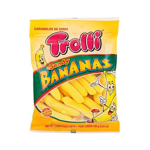 Жевательный мармелад TROLLI Бананы, 100 г жевательный мармелад бананы в сахаре halal 100 г