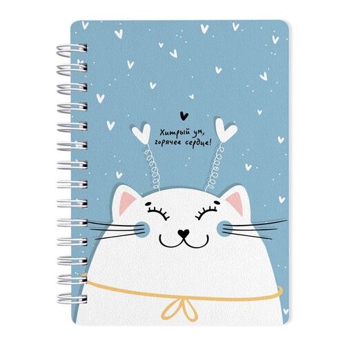 Блокнот Be Smart Mur-Mur голубой 102х142 мм 80л клетка спираль 210₽