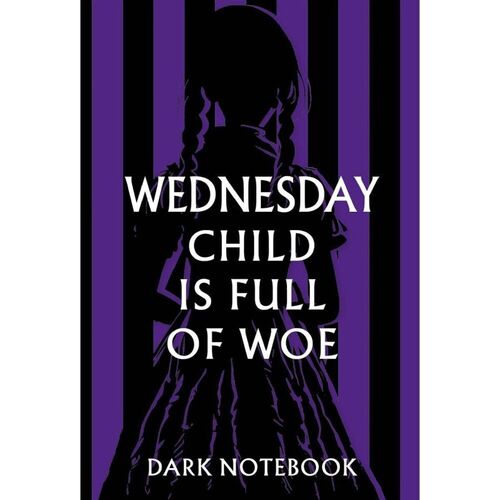 Блокнот Wednesday child is full of woe. Dark notebook сумка невермор белый